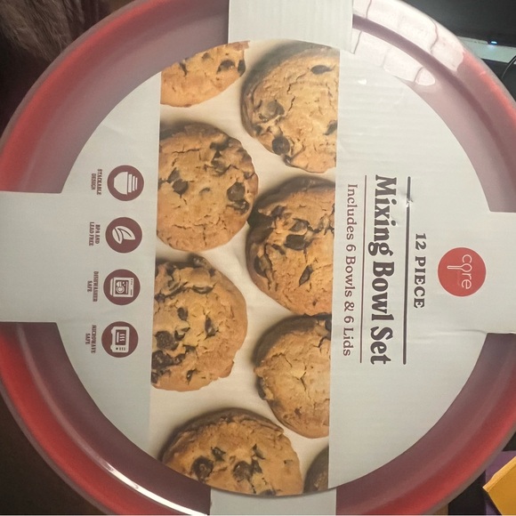 Core 12 Piece Mixing Bowl Set - Red - Picture 5 of 5